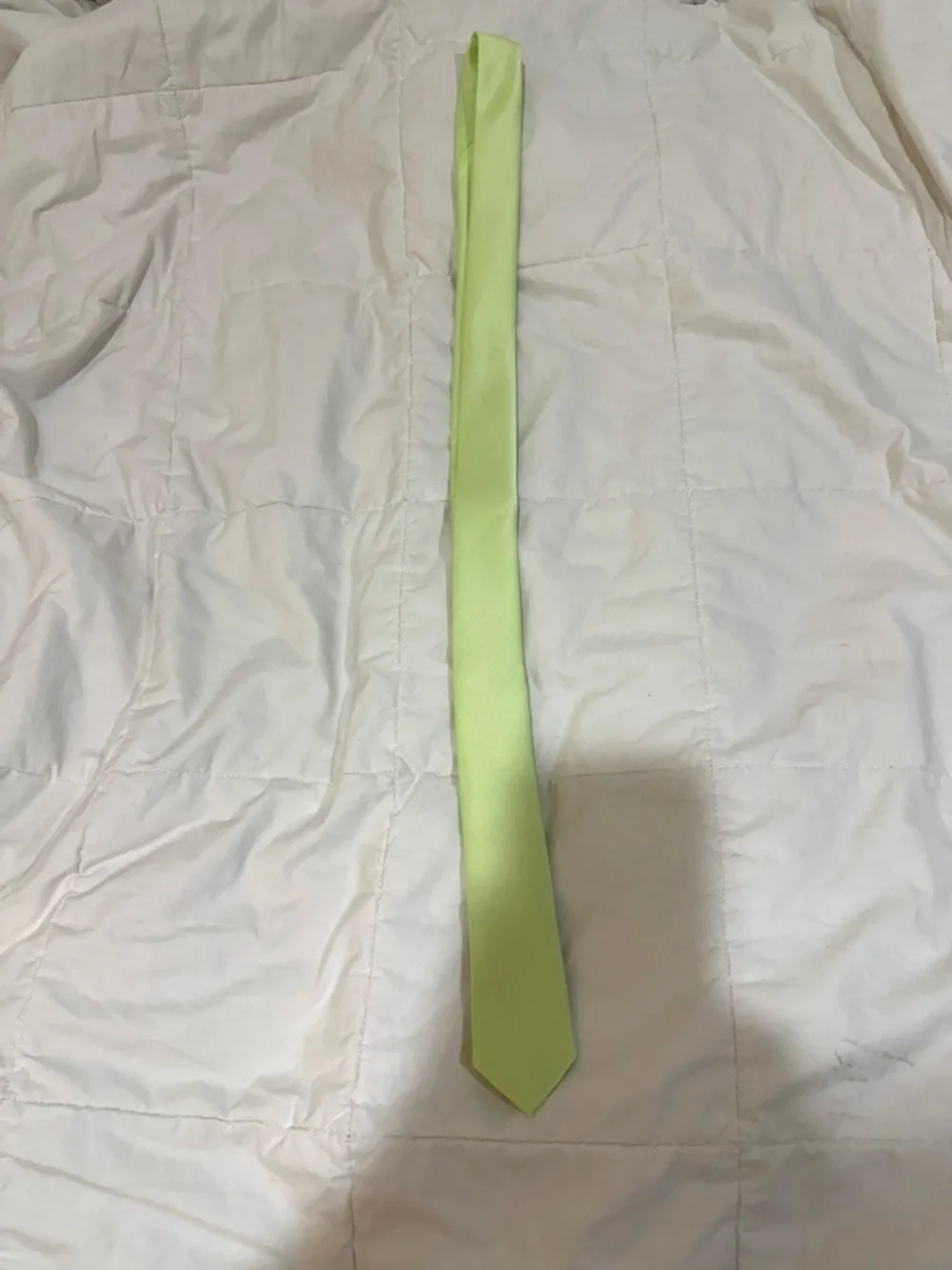 Lime Green Skinny Tie - Unbranded New